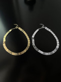 چوکر زنانه آینه ای مربع طلایی و نقره ای ضد حساسیت و رنگ ثابت کد N101